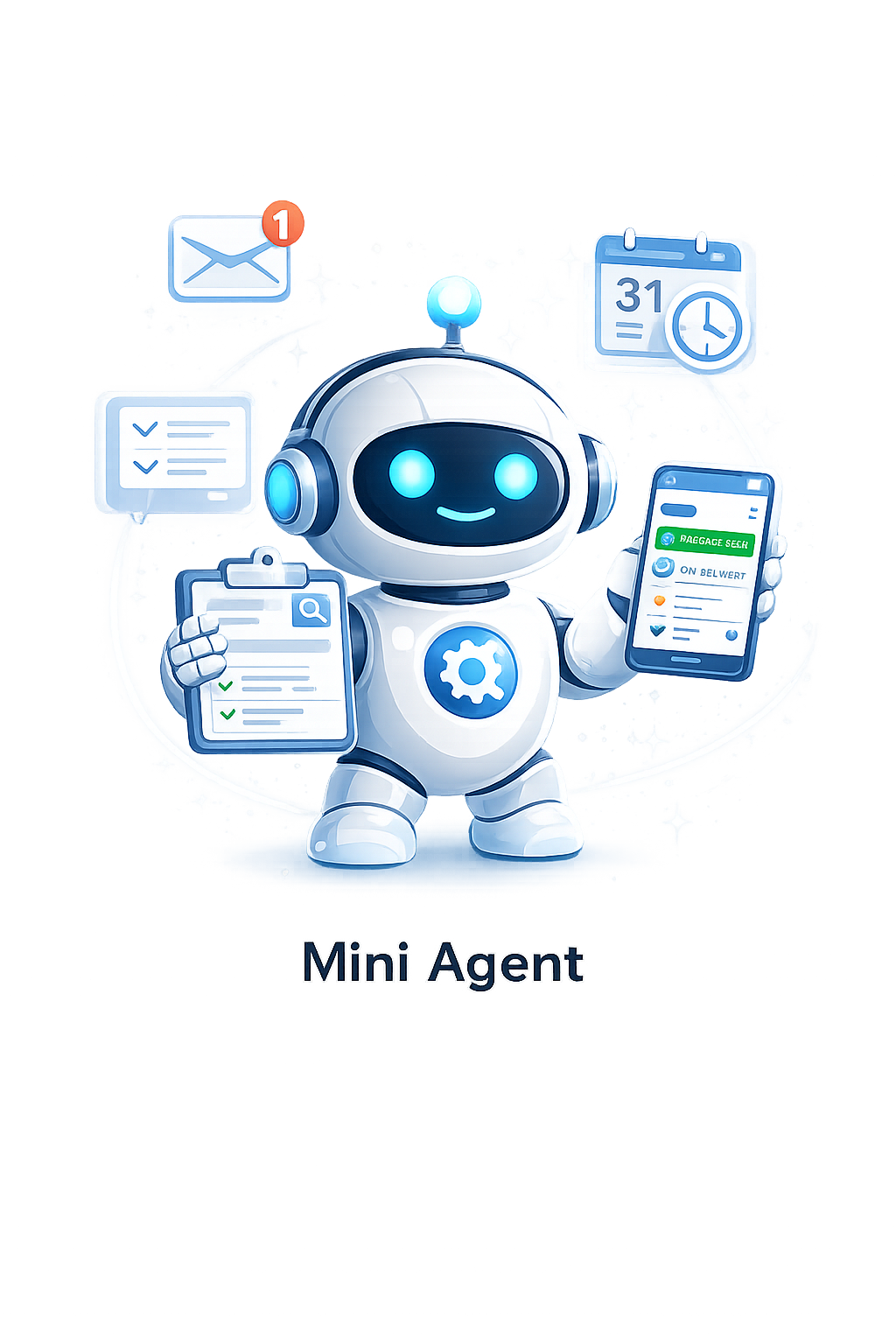 Mini Agent AI pada platform Omnichannel AI yang membantu tugas otomatis seperti cek ongkir, follow-up pelanggan, notifikasi, dan proses operasional ringan.