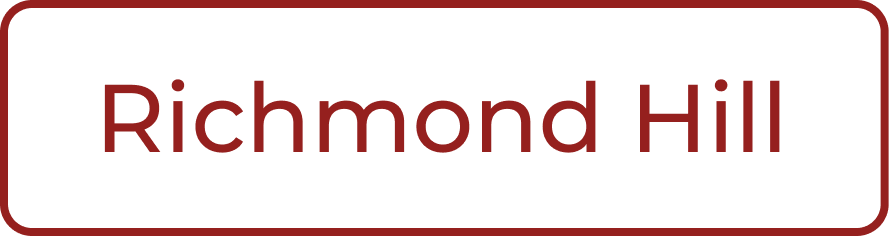 Text reading 'Richmond Hill' in red on a black background with a thin red border.