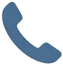 Icon of a blue telephone handset