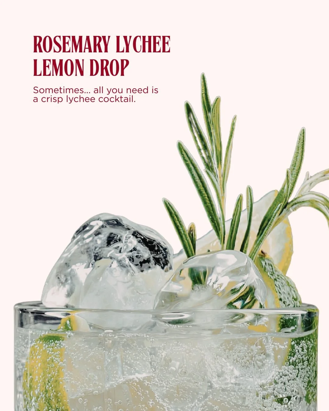 Our latest mix: Rosemary Lychee Lemon Drop ⁠
⁠
🍸 60ml Lychee Estate Vodka ⁠
🍯 15ml Simple Syrup ⁠
🍋 30ml Lemon Juice ⁠
⁠
Shake it up. Garnish with rosemary and a slice of lemon.⁠
Visit danmurphys.com.au to make your own.