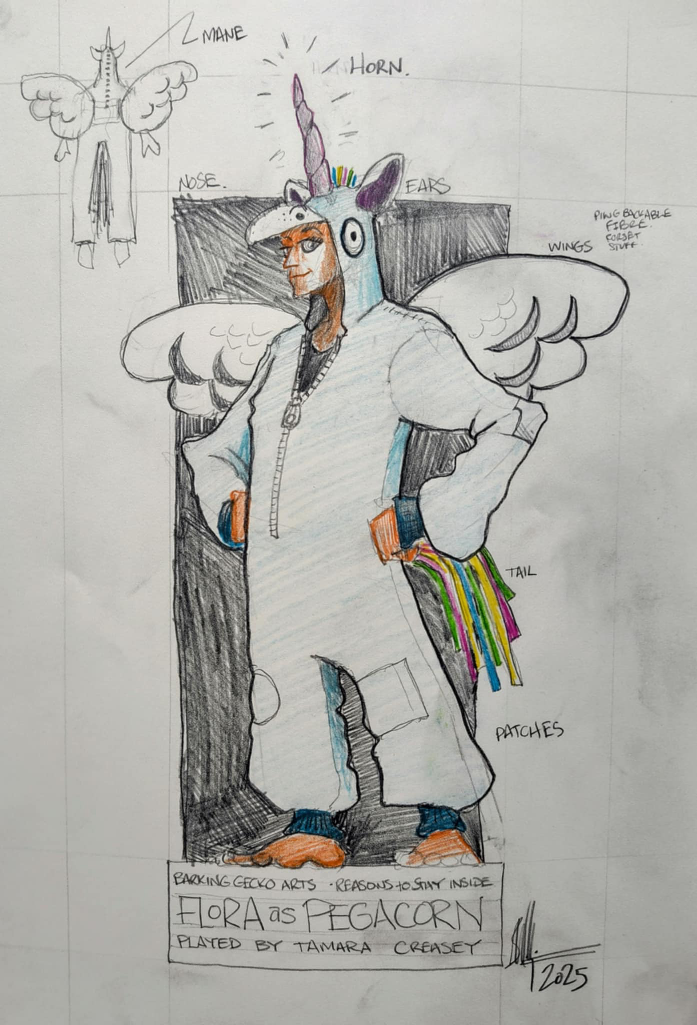 Costume Design FLORA as Pegacorn