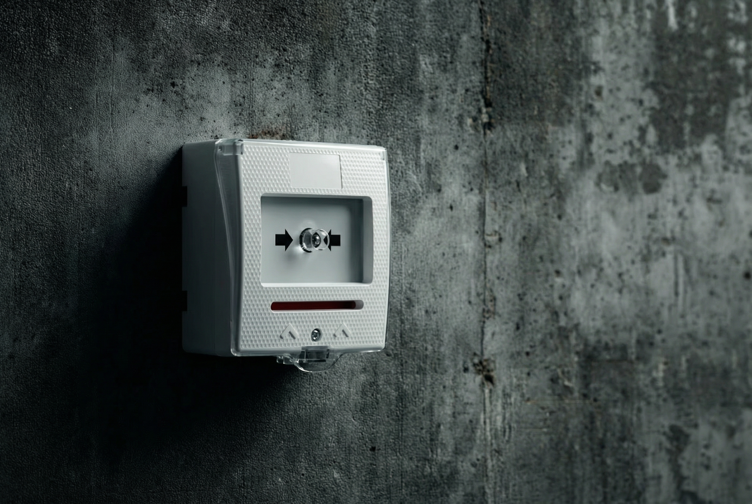 Déclencheur manuel. Arrêt technique. Techniserv Normandie - Solutions de sécurité incendie pour les professionnels en Normandie