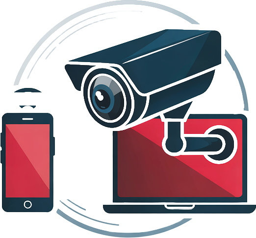 Accès à distance sécurisé. Visualisation des images en temps réel sur ordinateur ou smartphone. Techniserv Normandie - Solutions de vidéosurveillance pour les professionnels.