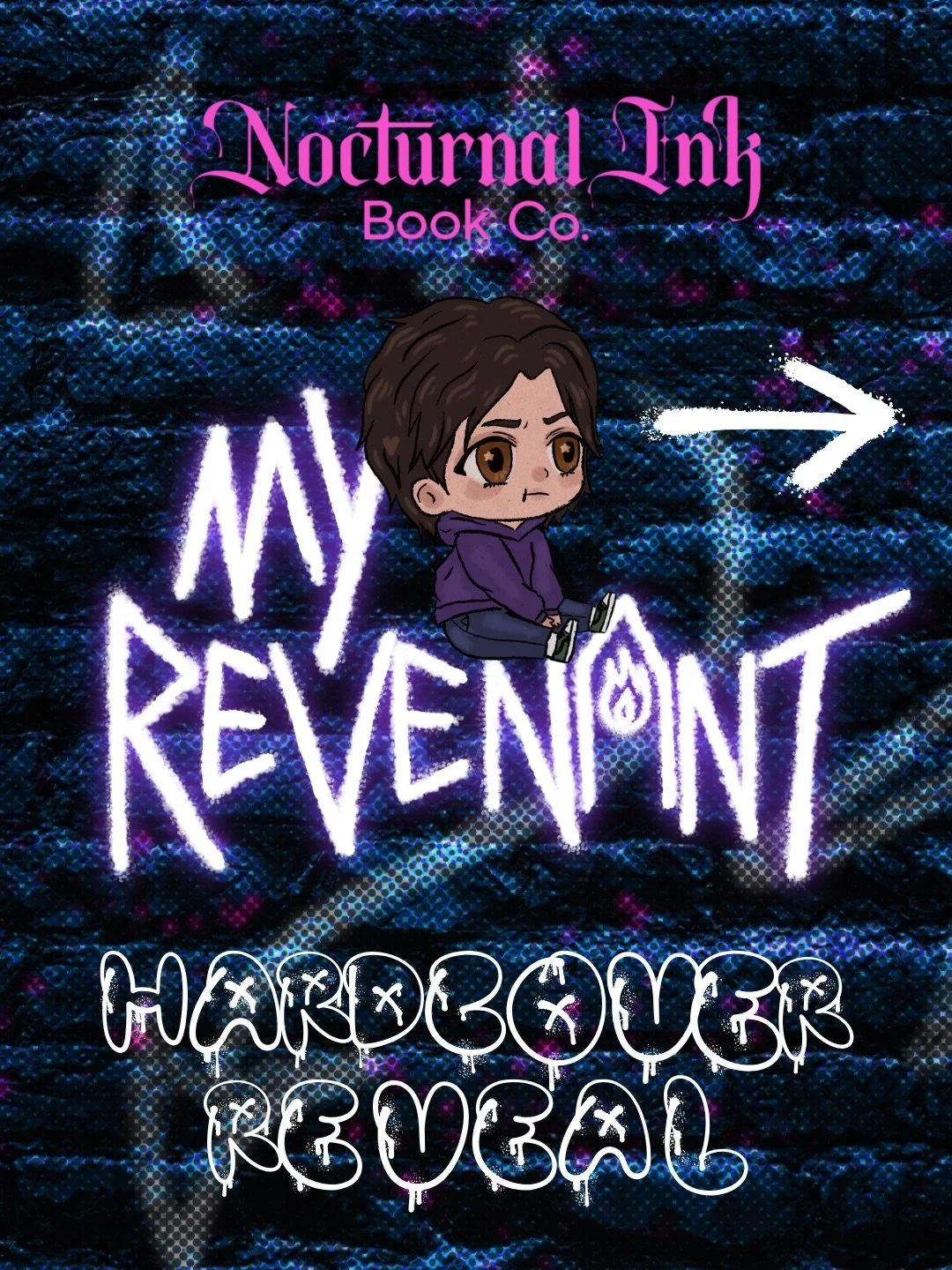 Hardcover reveal?! 👀 I&rsquo;m so excited to share the BEAUTIFUL cover @nocturnalinkbookco_ is doing for My Revenant!!! 

🐰 Possessive  and Obsessive MMCs
🐰 I can fix him&hellip; I made him worse
🐰 Touch him and 💀 
🐰 Broken Boys
🐰 Touch Starve