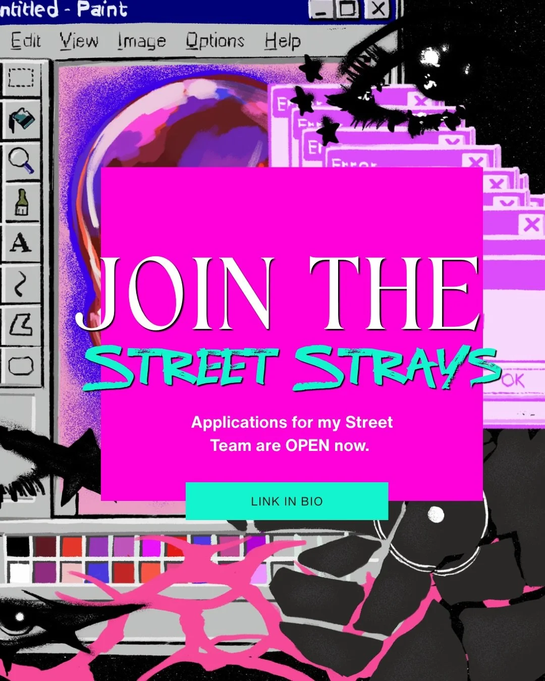 It&rsquo;s time again! I am reopening applications to my Street Team. Everything you need to know is on the form. 

I had a huge amount of applications last time and unfortunately wasn&rsquo;t able to take everyone. If you applied previously and didn