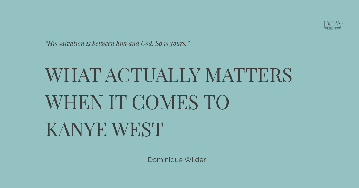 What Actually Matters When It Comes to Kanye West