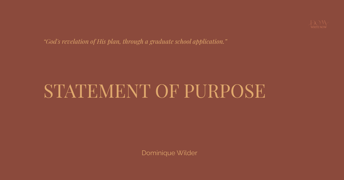 Statement of Purpose: The Essay That Became My Actual Life