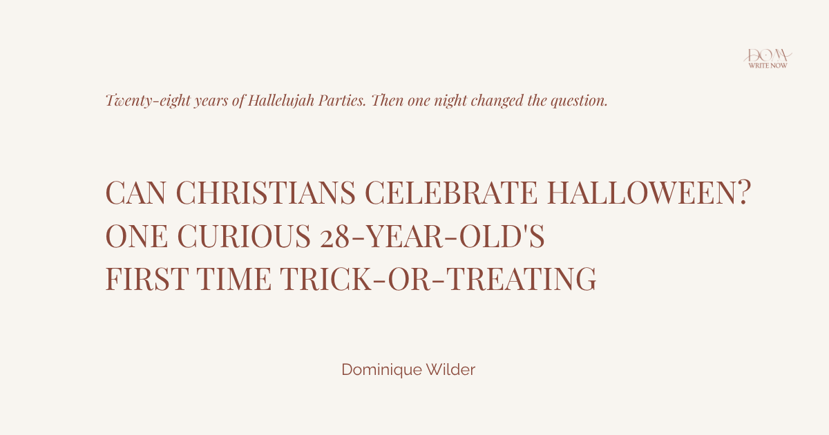 Can Christians Celebrate Halloween? One Curious 28-Year-Old's First Time Trick-or-Treating