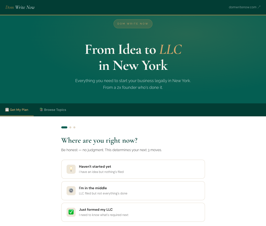 NY LLC Formation AI Checklist
