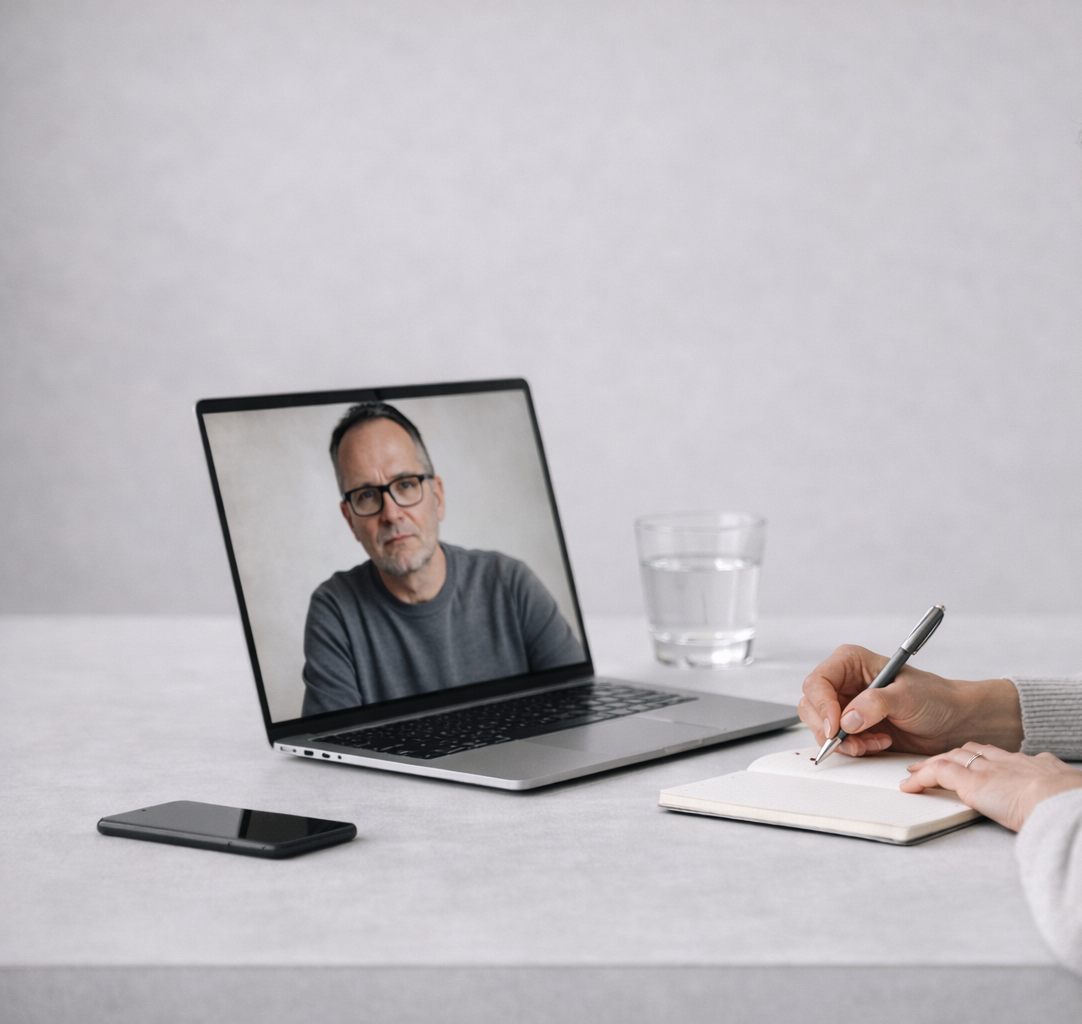 Online-MPU-Beratung per Videogespräch mit psychologischer Begleitung und strukturierter Dokumentation