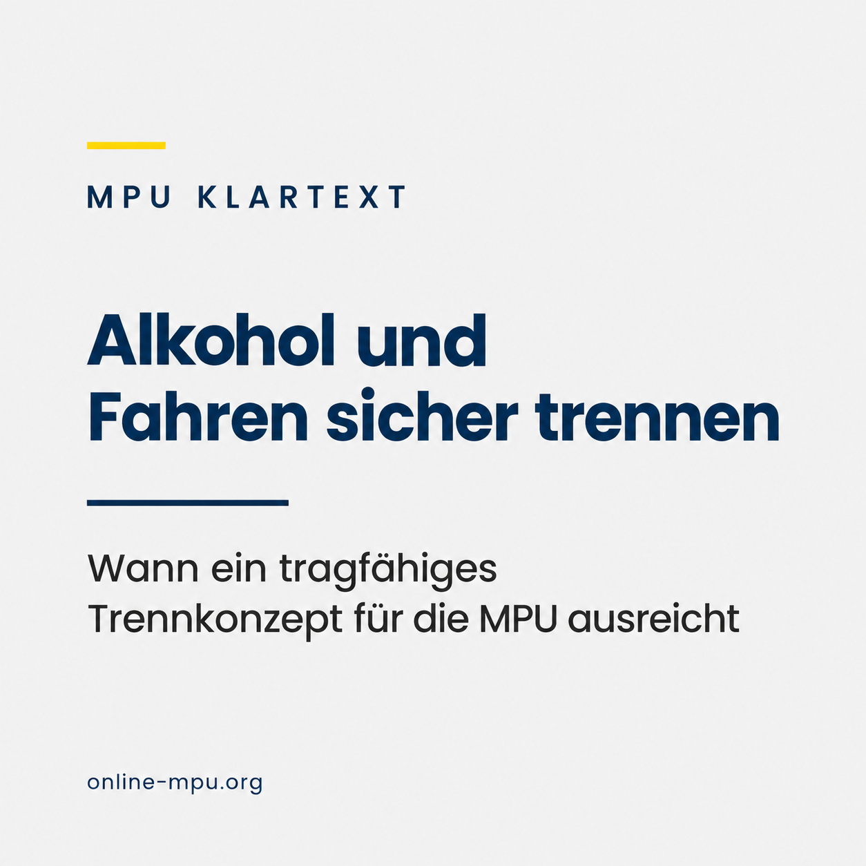 Können Sie Alkohol und Fahren in der Zukunft zuverlässig trennen?