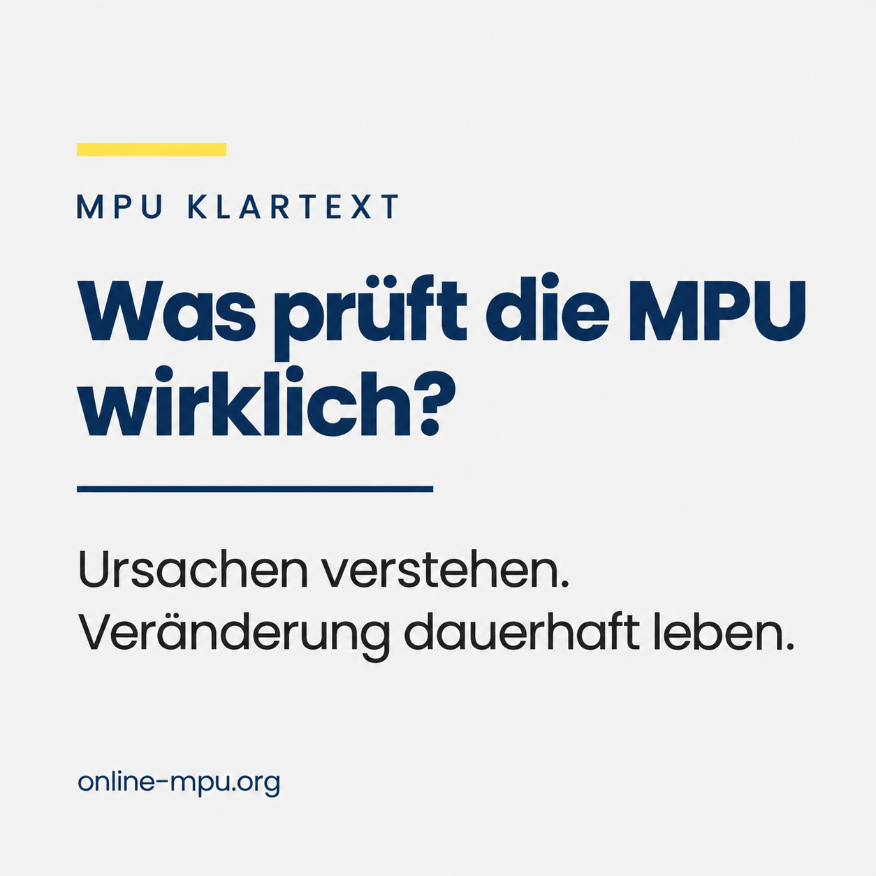 Was prüft die MPU wirklich?