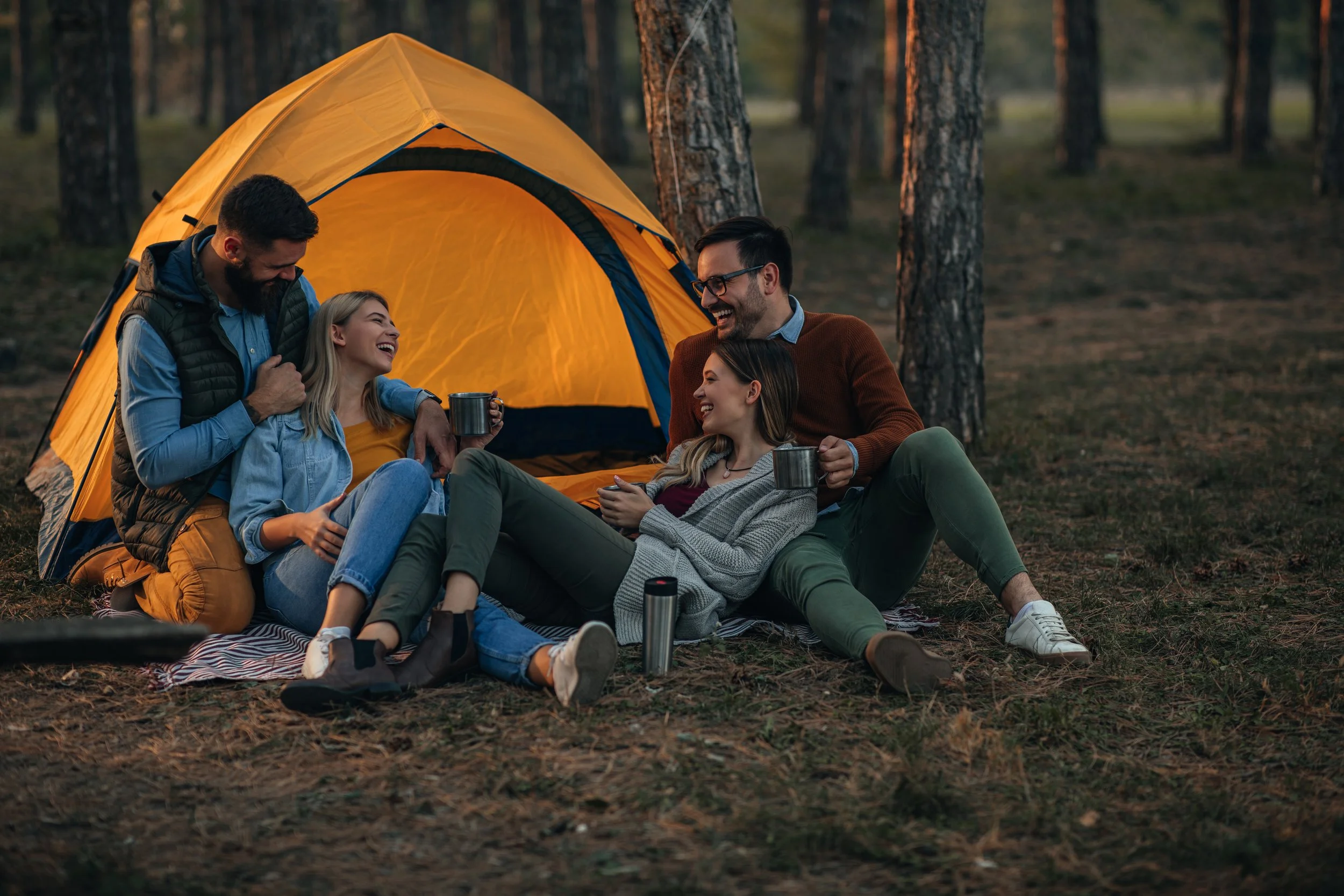 Camping experience at The Outdoor Adventure Show Cyprus showing outdoor camping gear, tents, and adventure lifestyle