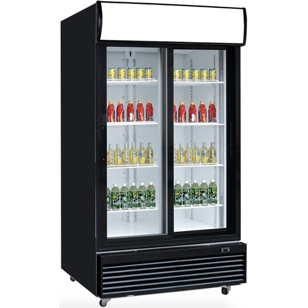 ChefAAA - ASM-32SR, Commercial 40" 2 Glass Door Merchandiser Refrigerator 33.4cu.ft NSF