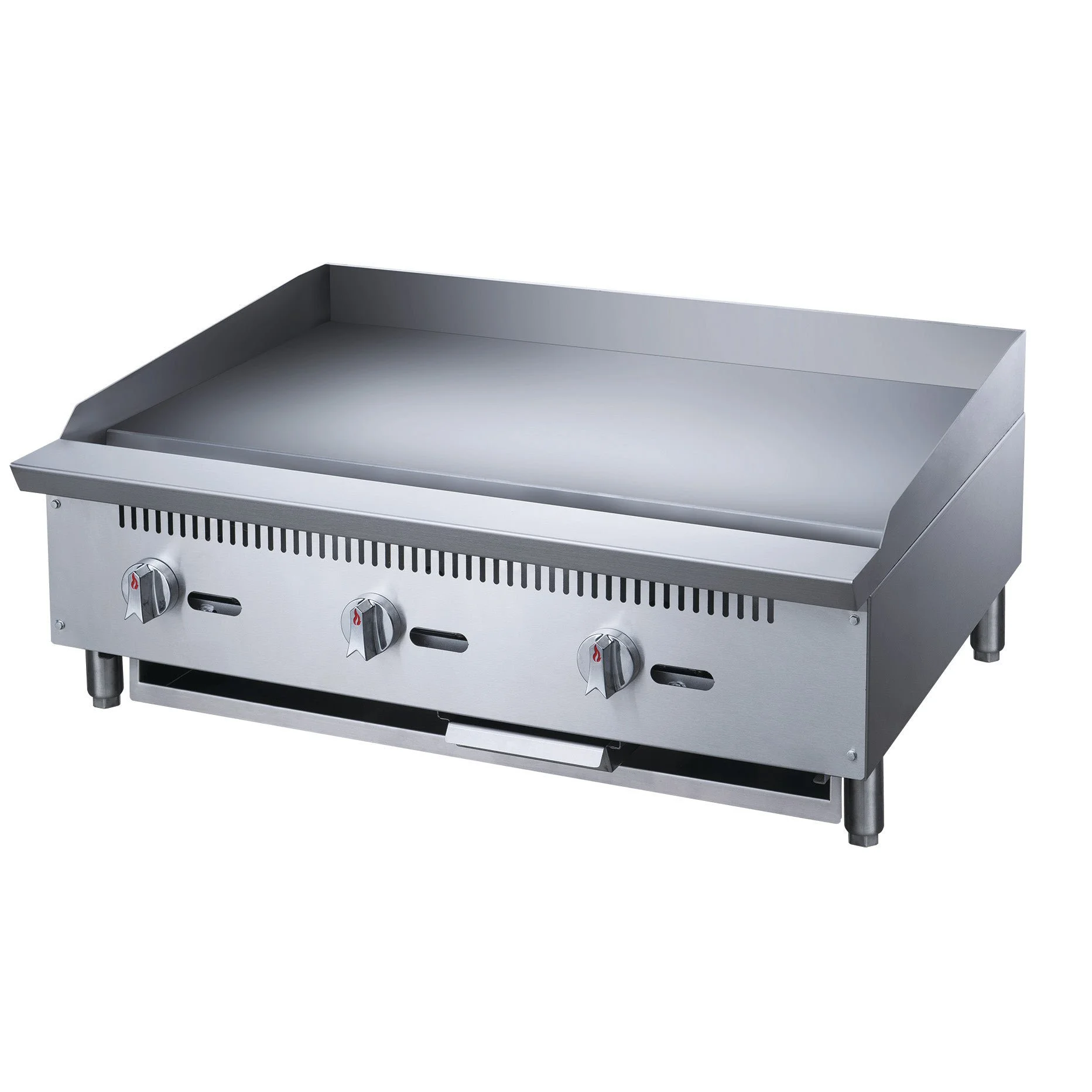 ChefAAA - ACGMA36, Commercial 36" Griddle with 3 Burners