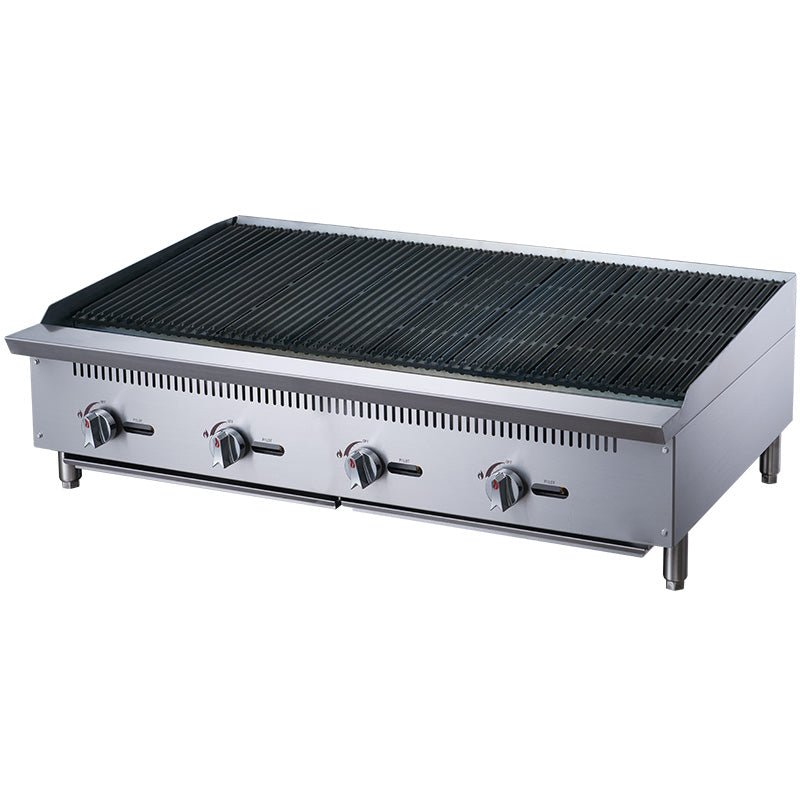 ChefAAA - ACCB48, Commercial 48" Countertop Charbroiler