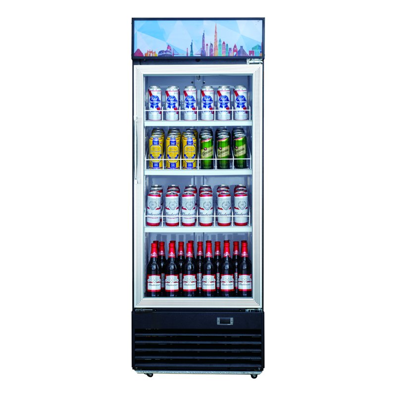 ChefAAA - ASM-12R, Commercial 25" 1 Glass Door Merchandiser Refrigerator 11.47cu.ft NSF