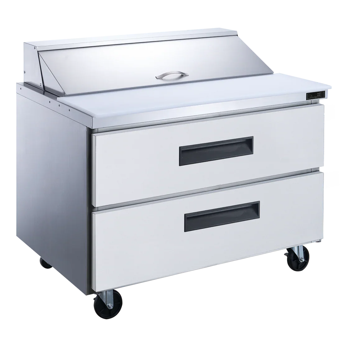 ASP36-15M-D2 2-Drawer Megatop Commercial Food Prep Table Refrigerator in Stainless Steel