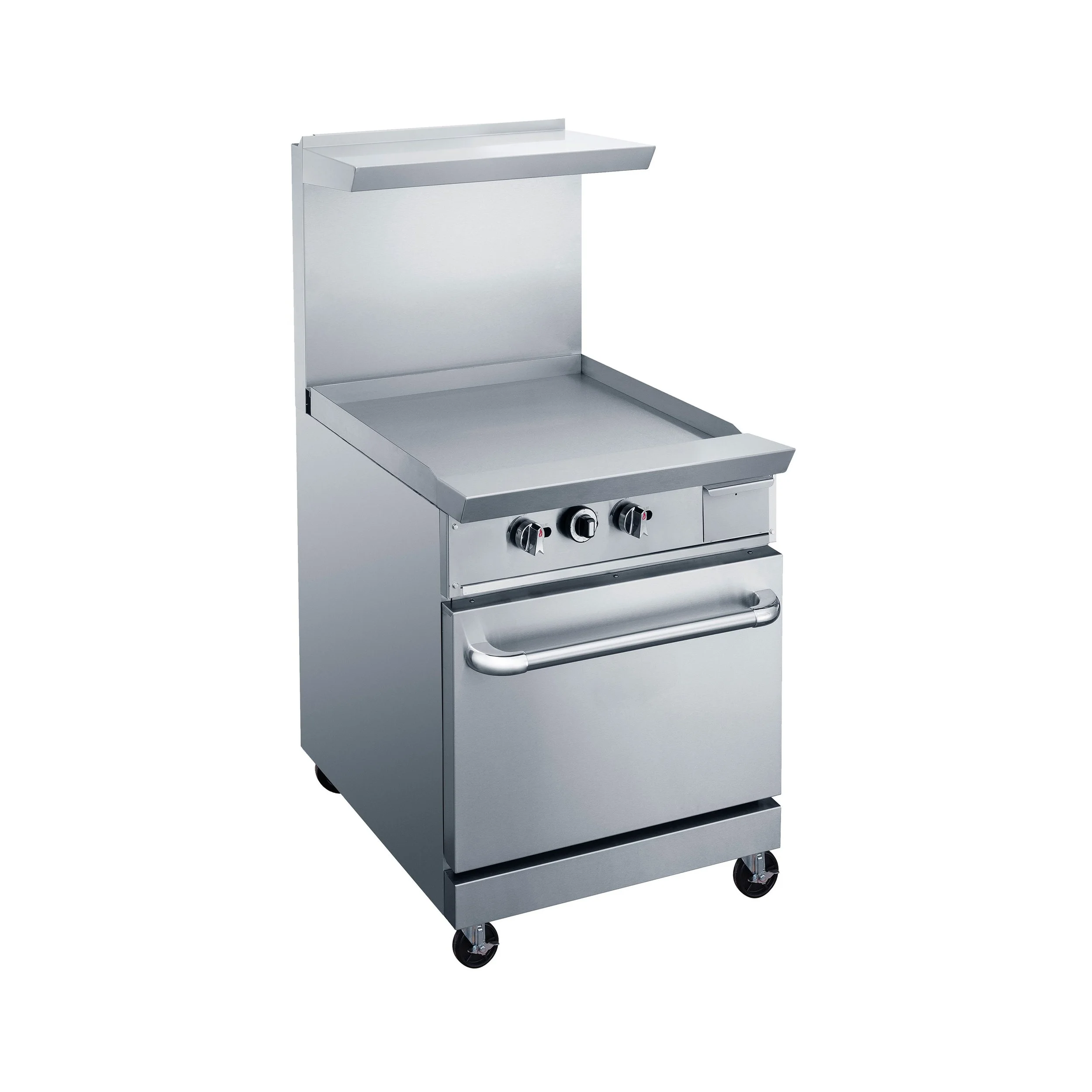 ChefAAA - ACR24-GM, Commercial 24" Oven Range 24" Griddle Natural Gas