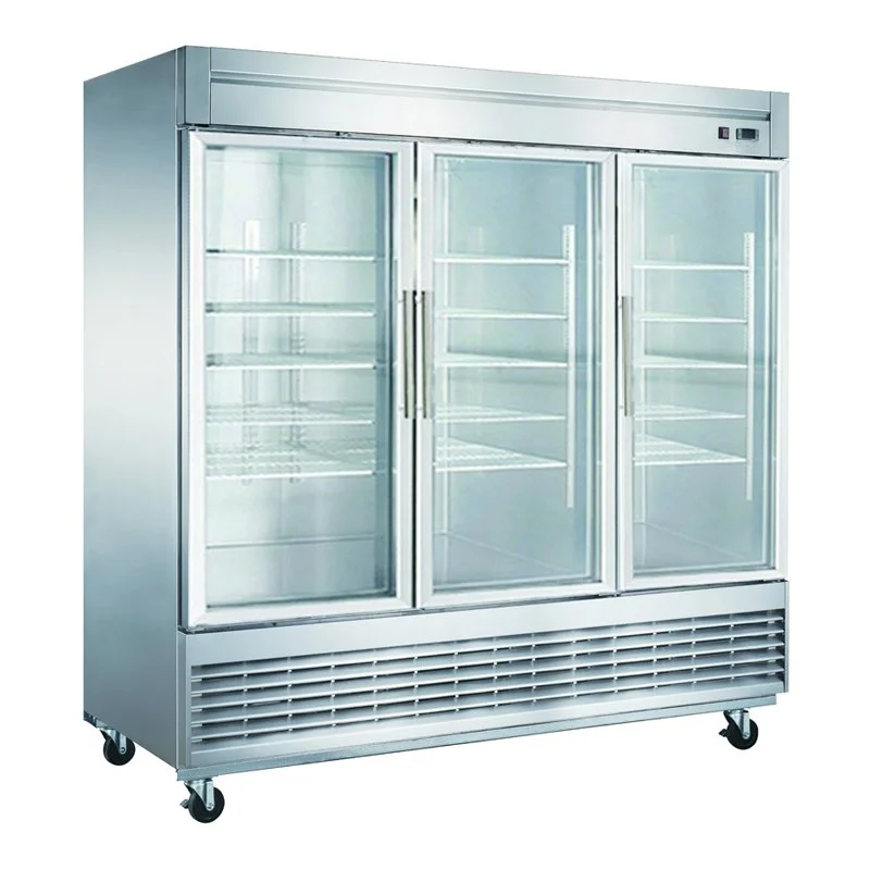 ChefAAA - A83R-GS3, Commercial 83" 3 Door Commercial Reach-In Refrigerator 64.8cu.ft. NSF