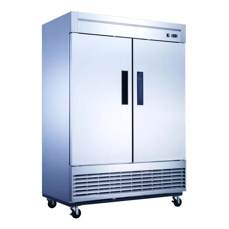 ChefAAA - A55F, Commercial 55" 2 Solid Door Reach-In Freezer Stainless Steel 40.74 cu.ft.