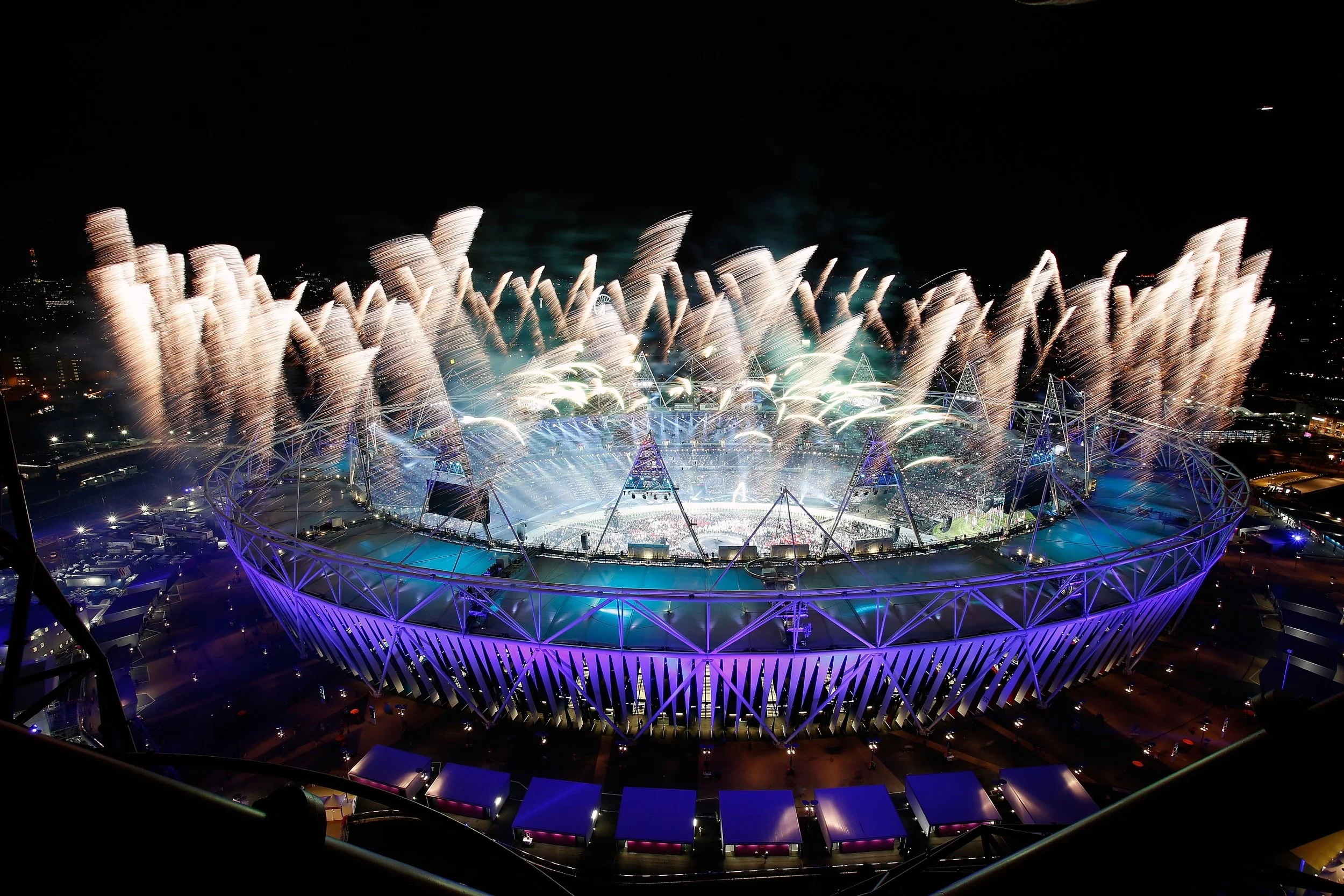 London 2012 Olympics - Opening Ceremony - Stadium Fireworks