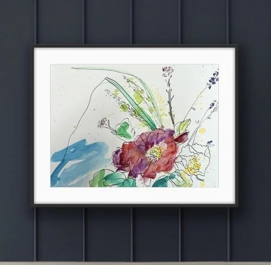 Beach Roses and Grasses