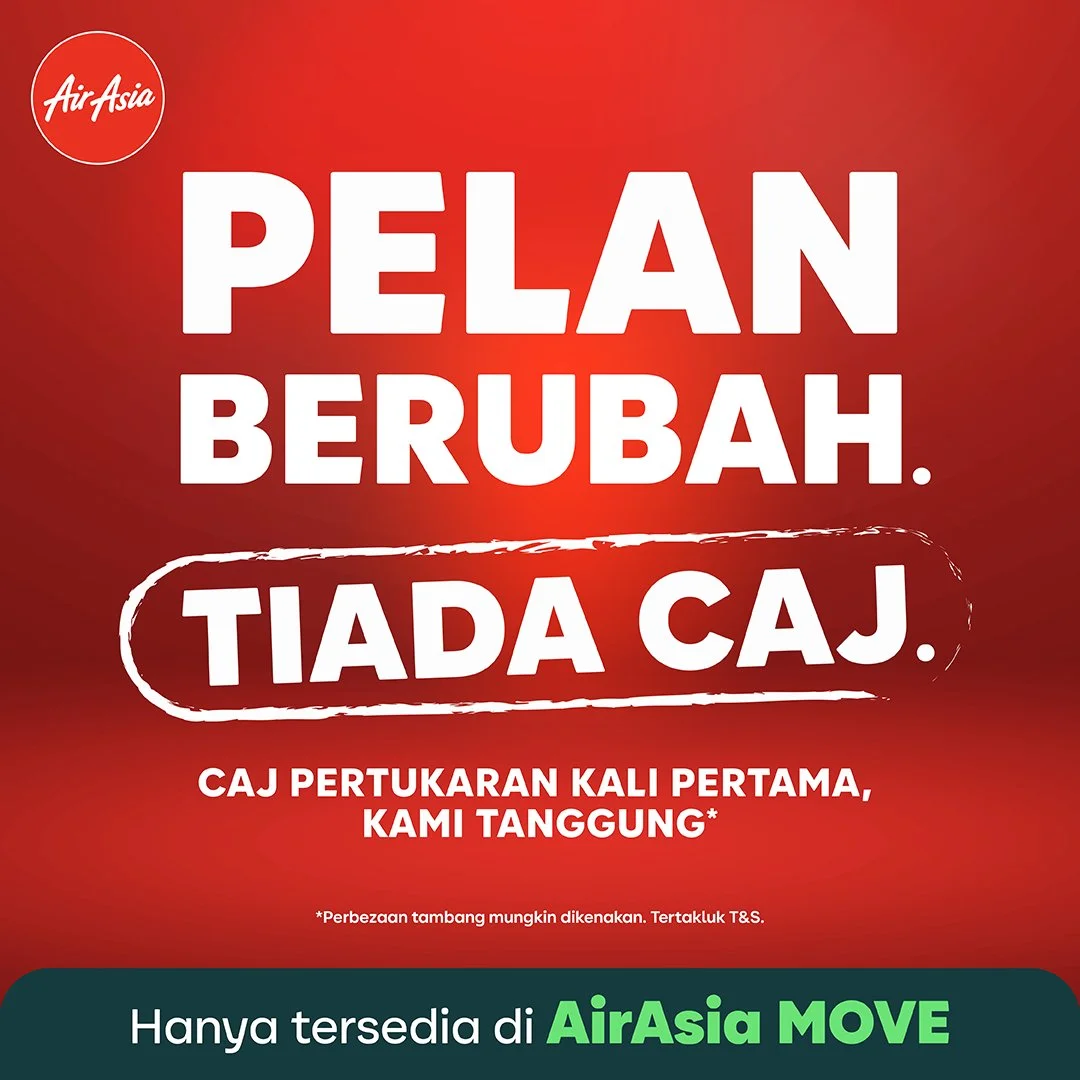 AirAsia MOVE Perkenalkan Ciri ‘1x Fi Pertukaran Percuma’ Bagi Tingkatkan Fleksibiliti Perjalanan