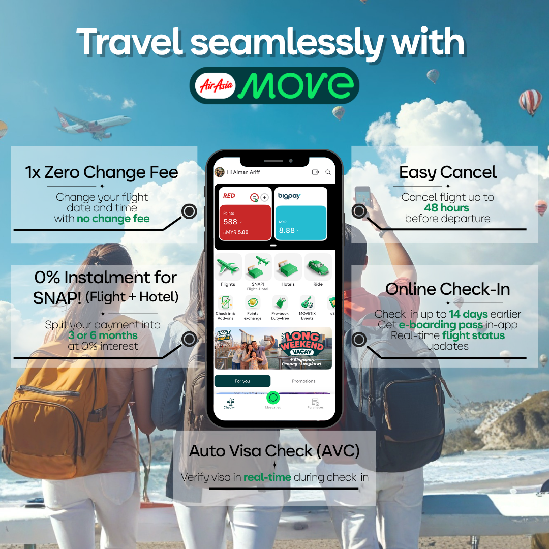 Travel seamlessly with AirAsia MOVE