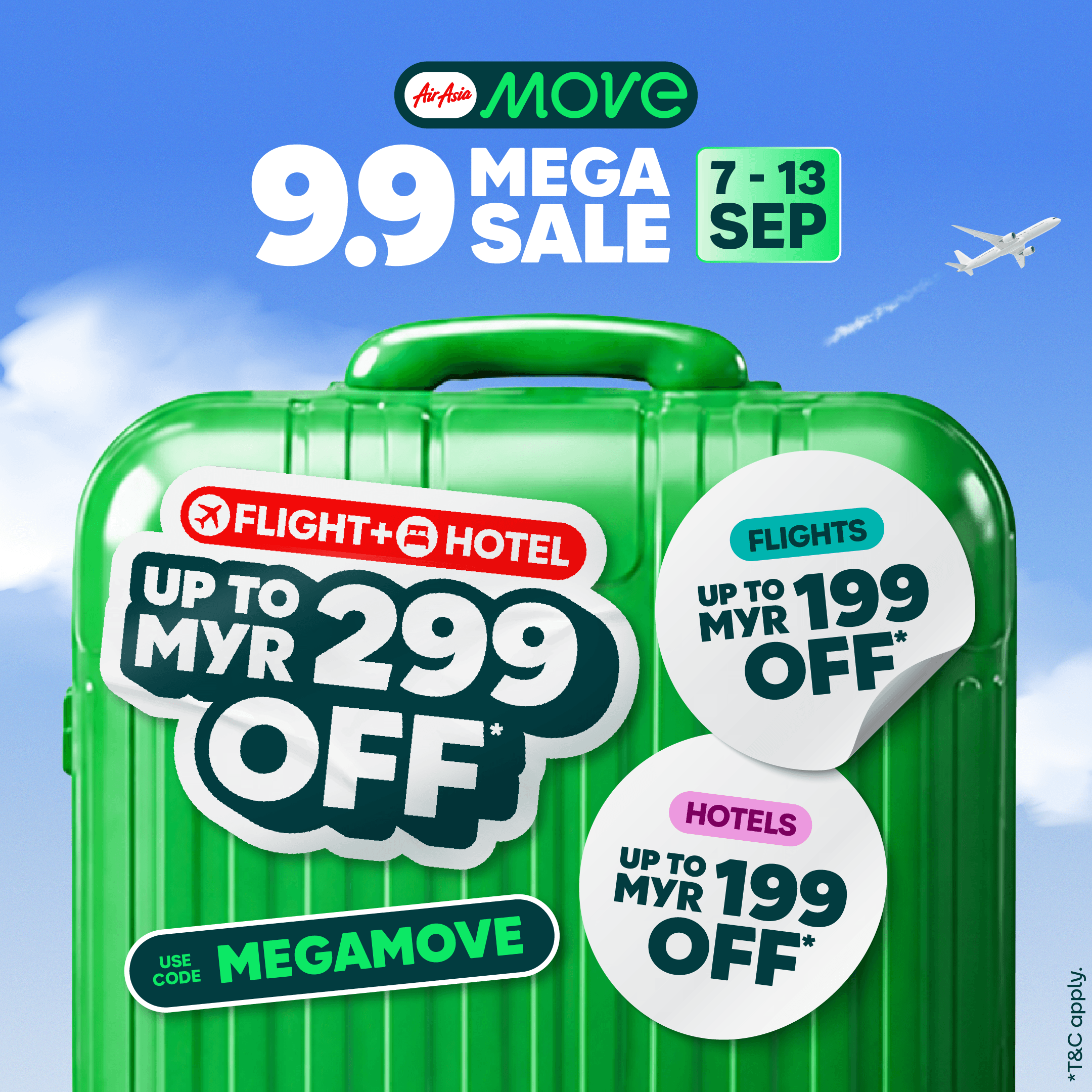 Your next getaway just got cheaper with&nbsp;AirAsia MOVE’s 9.9 Mega Sale