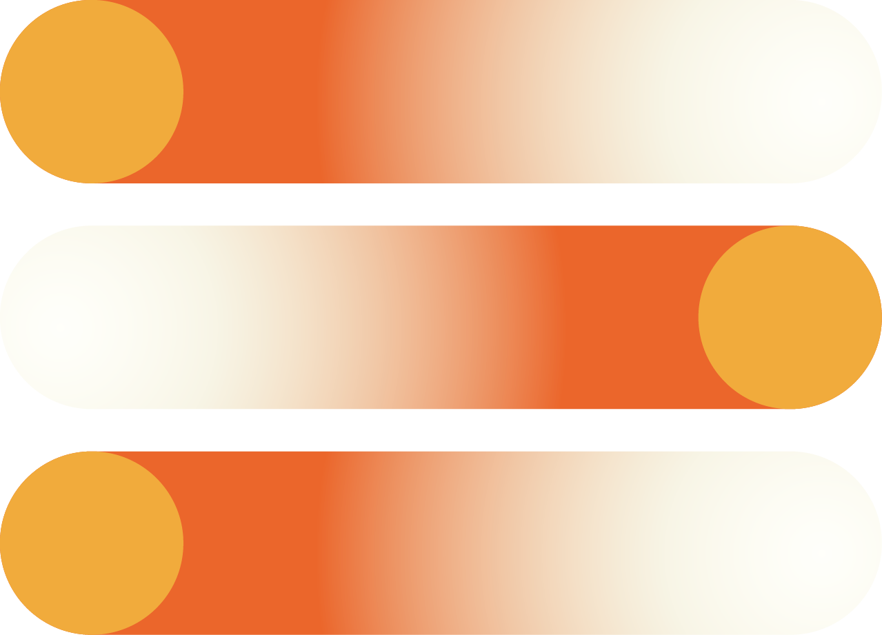 Abstract design with orange, yellow, and beige gradients and large circular shapes.