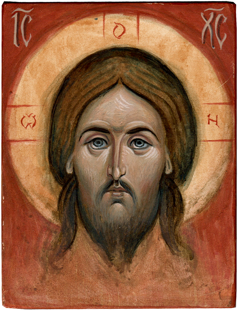 Christus - Eitempera - 8 x 6 cm