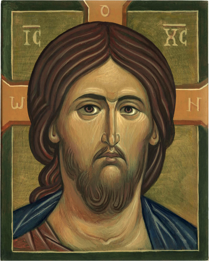 Christus - Eitempera - 14,5 x 12 cm