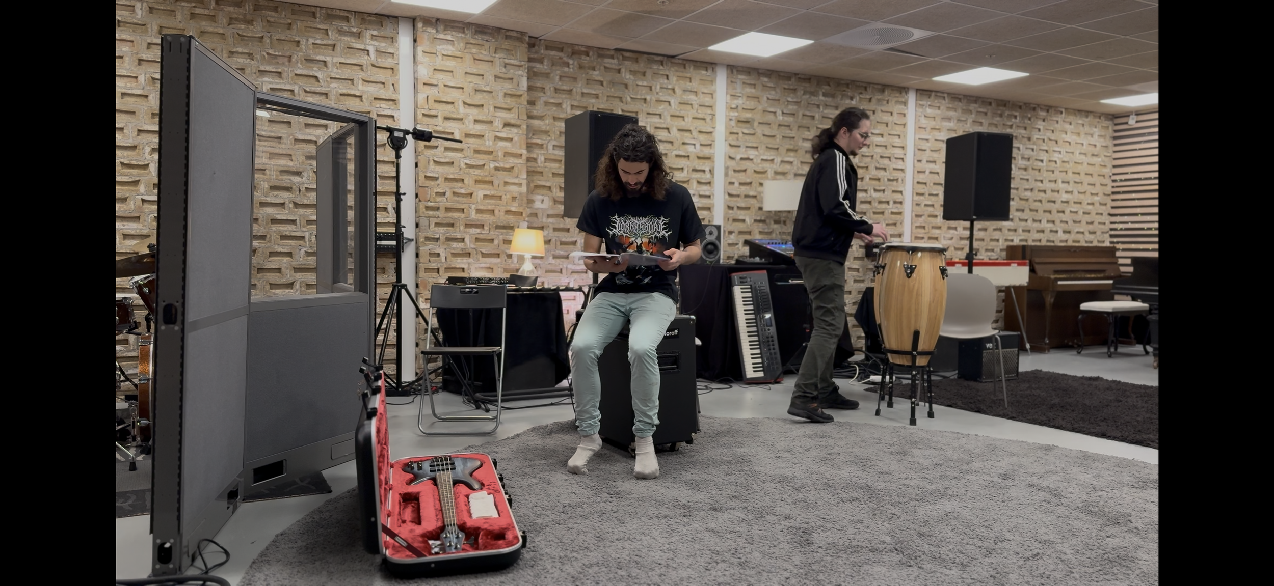 Preparing to Bass session