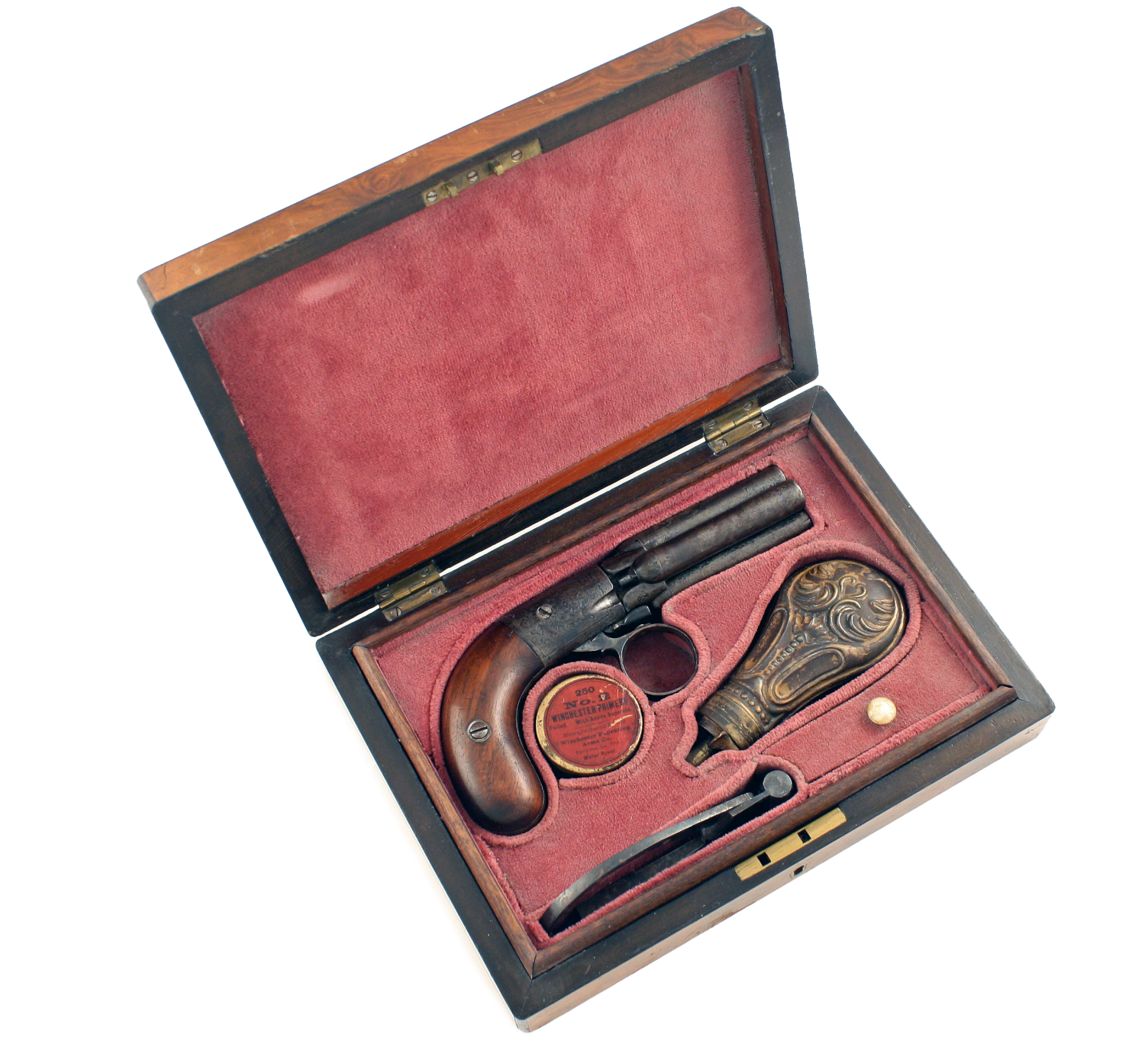 Cased Mariette Pistol