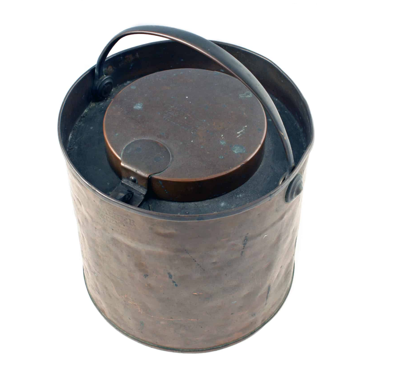 A rare Walker Patent gunpowder magazine