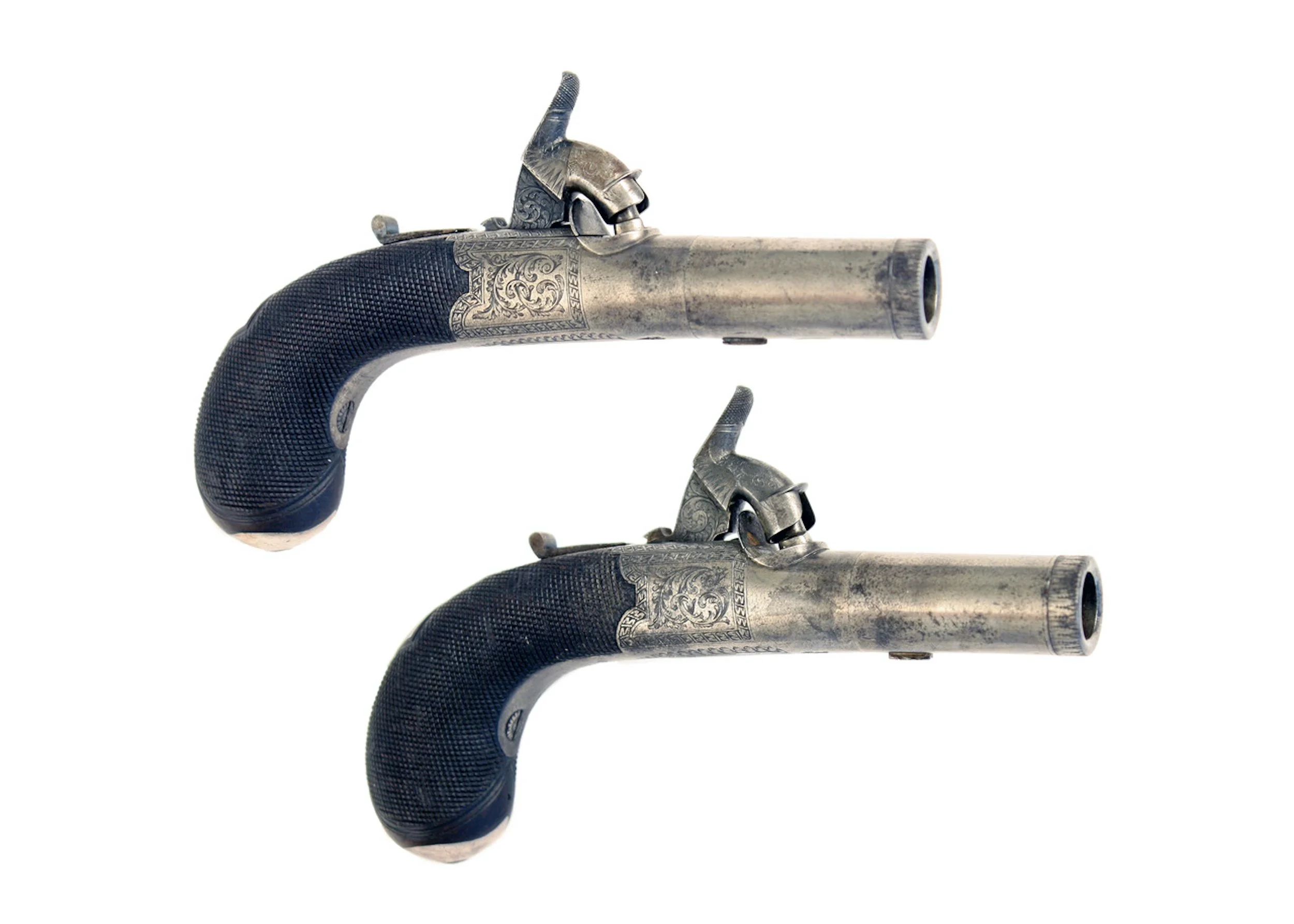 A Diminutive Pair of Charles Lancaster Pocket Pistols 