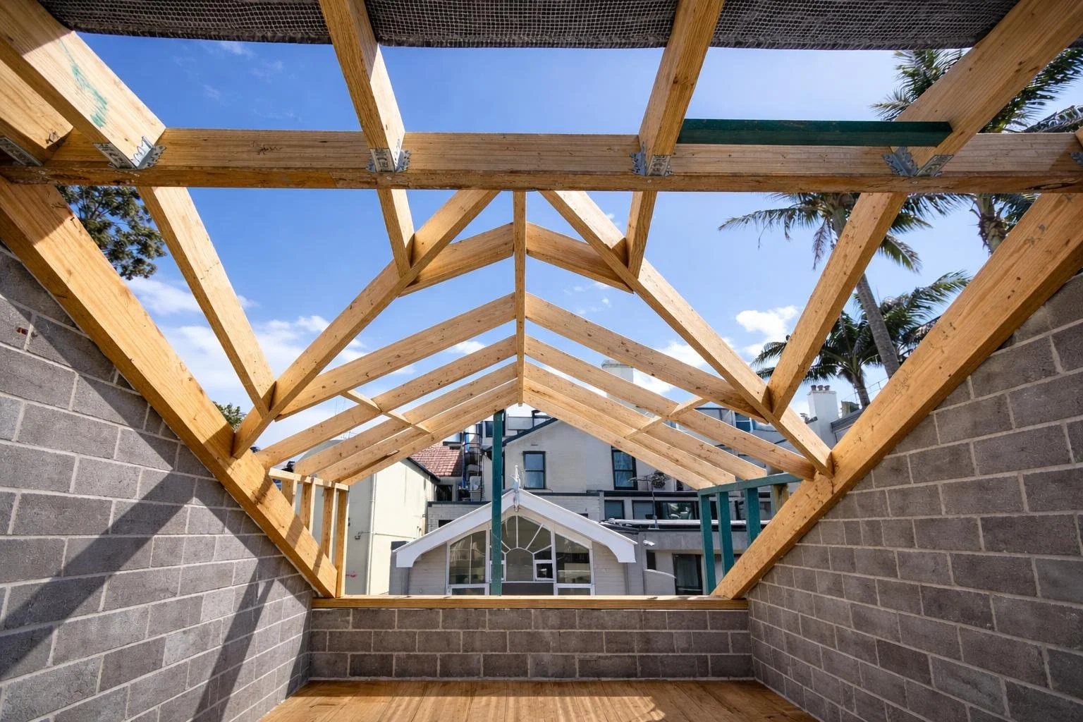 Converting loft area into a usable space. Frame work and floor structure installed