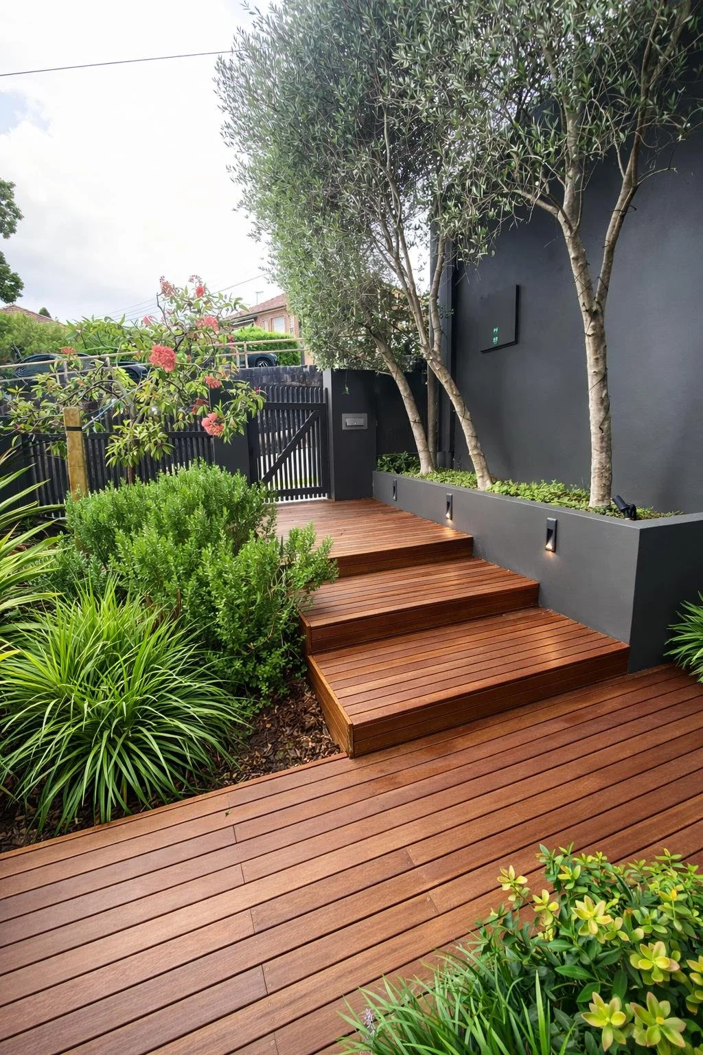 Deck install from scratch for front of house entrance