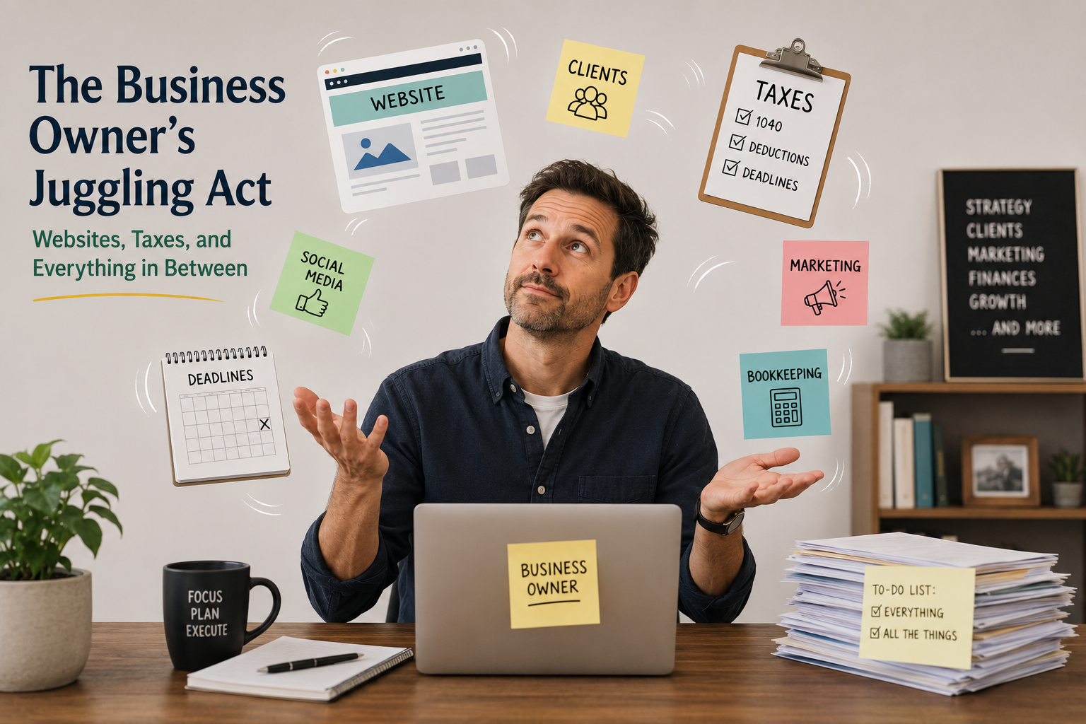The Business Owner's Juggling Act: Websites, Taxes, and Everything In Between