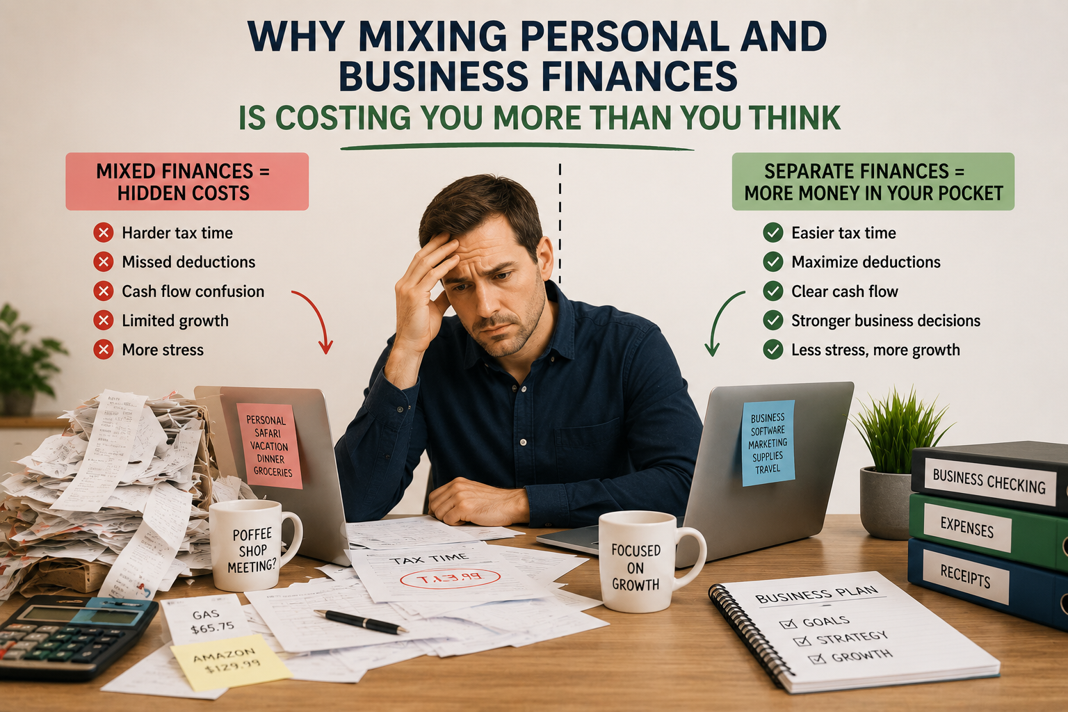 Why Mixing Personal and Business Finances Is Costing You More Than You Think