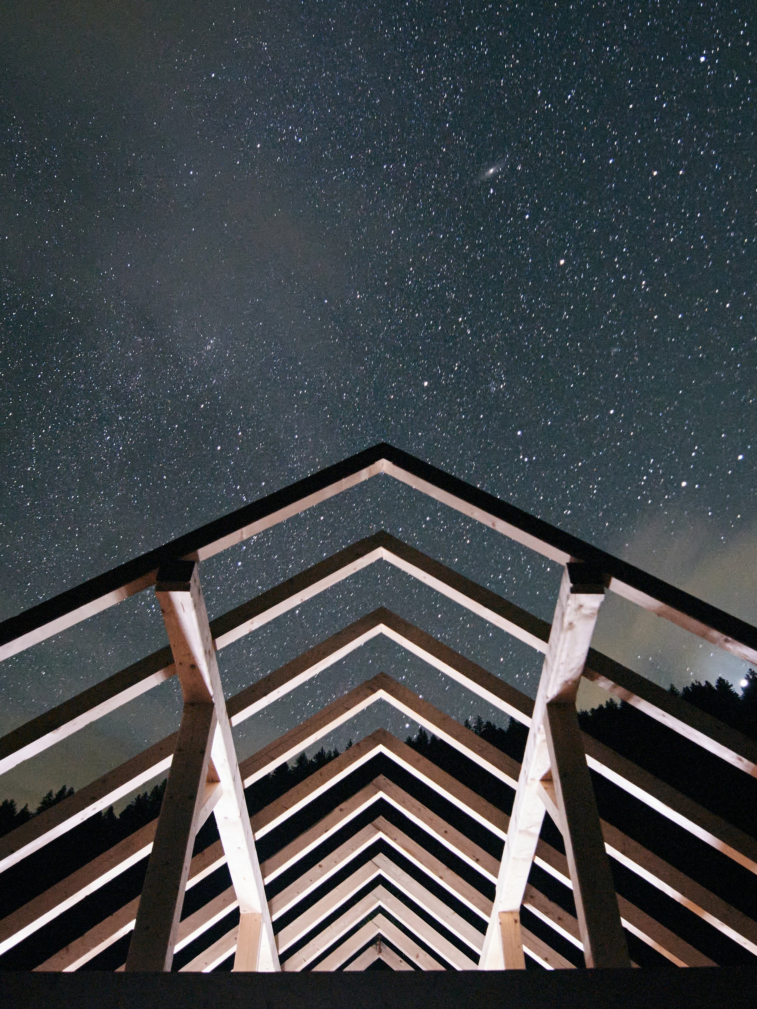 Roof in the night