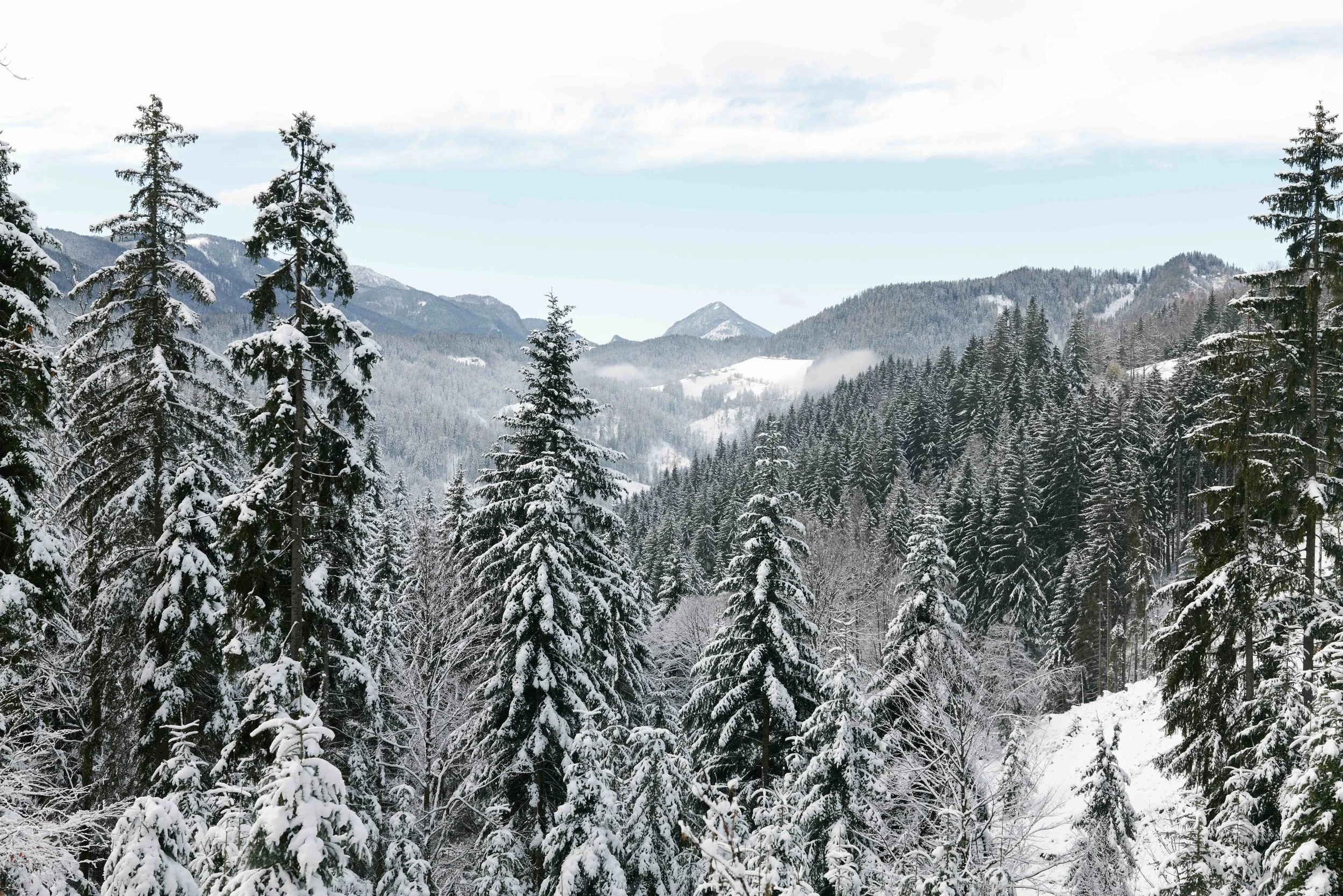 Winter above our valley