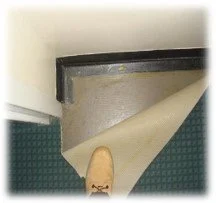 Asbestos floor covering