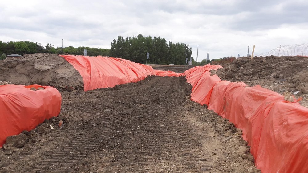 Asbestos-impacted soil managed within a Manchester brownfield site strategy