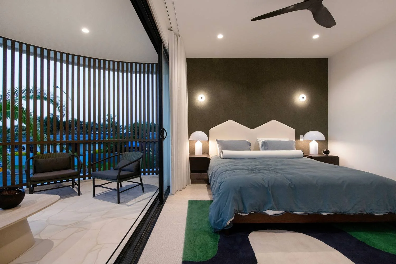 Luxury bedroom interior photography