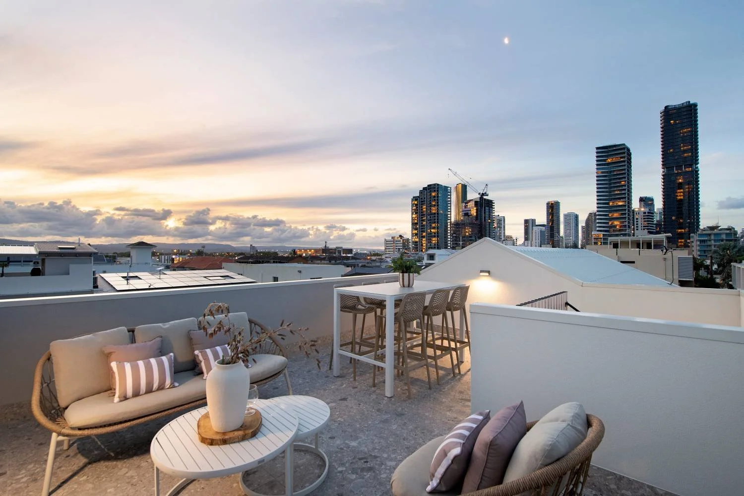 Scenic rooftop views