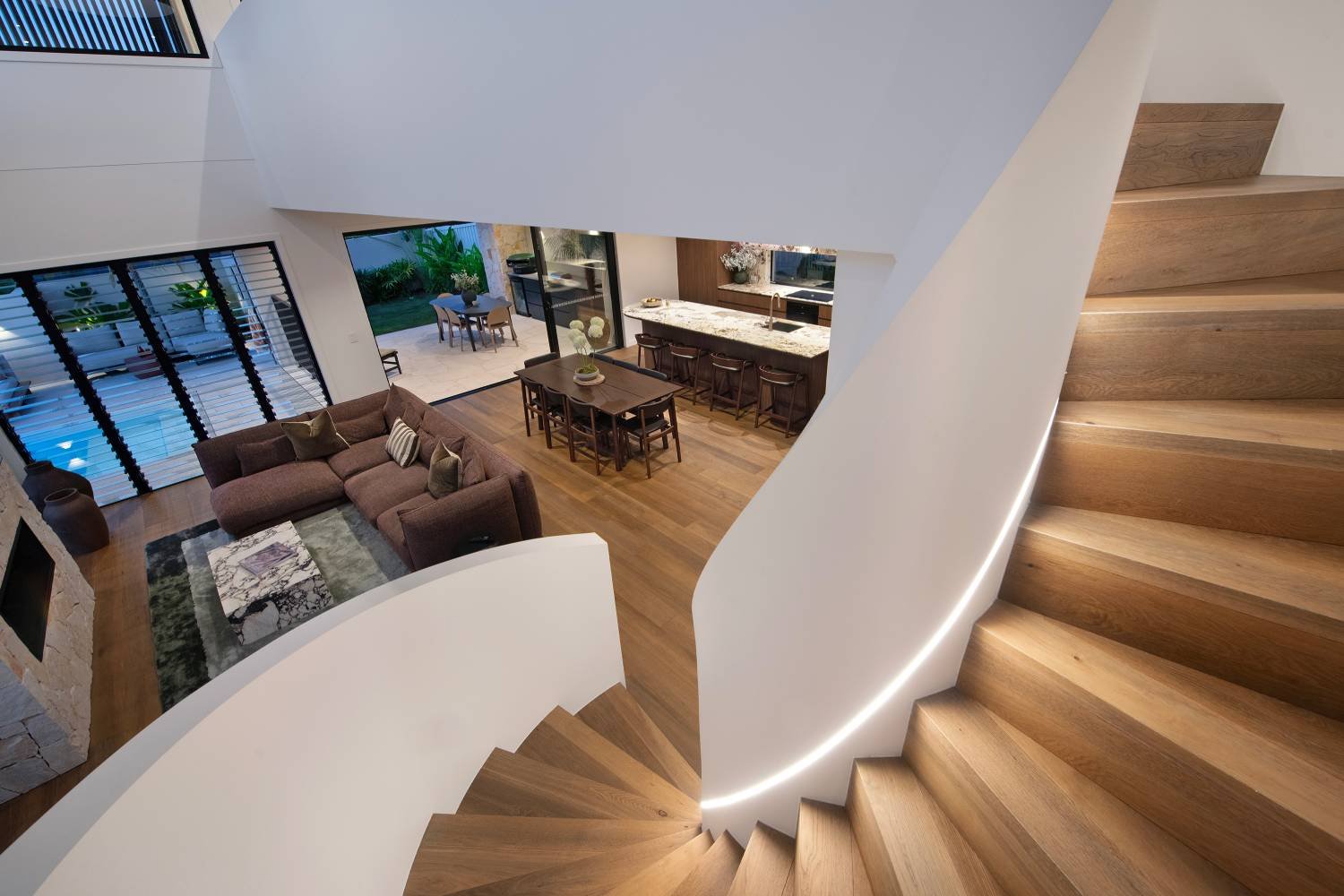 Architectural staircase detail