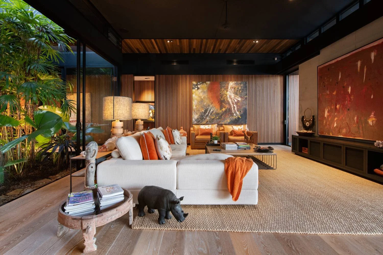 Open-plan living area