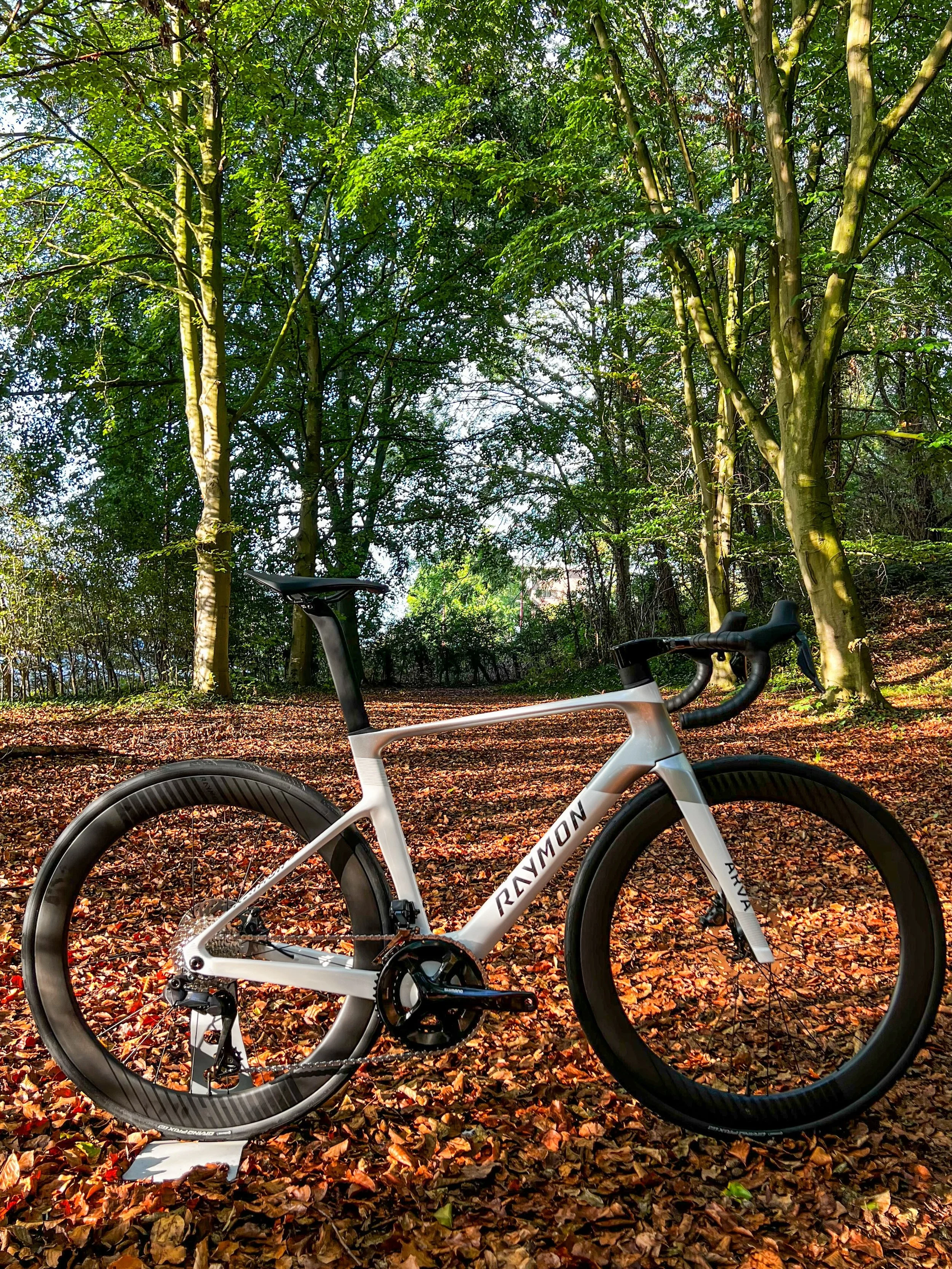 Raymon Arva Pro 💥 

Eerste 2027 model/ kleur is binnen! 
Raymon Arva Pro
Integrated cockpit
Aero seatpost
Ultegra Di2 
Carbon wheels 60mm 

Prijs: 4799 euro ✨